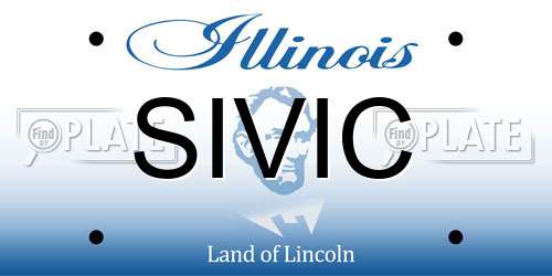 SIVIC Illinois License Plate
