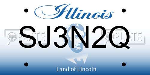 SJ3N2Q Illinois License Plate