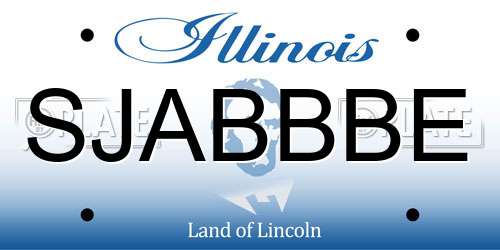 SJABBBE Illinois License Plate
