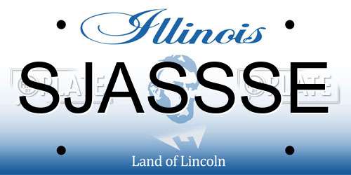 SJASSSE Illinois License Plate