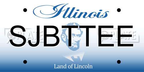 SJBTTEE Illinois License Plate