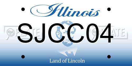 SJCC04 Illinois License Plate