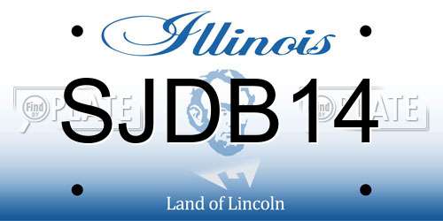 SJDB14 Illinois License Plate