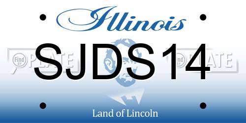 SJDS14 Illinois License Plate