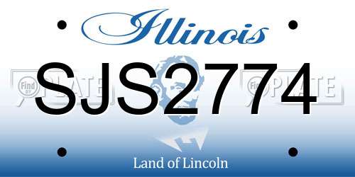 SJS2774 Illinois License Plate