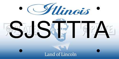 SJSTTTA Illinois License Plate