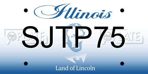 SJTP75 Illinois License Plate