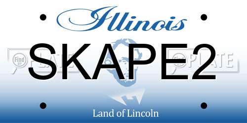 SKAPE2 Illinois License Plate