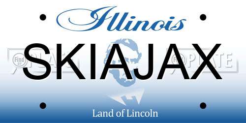 SKIAJAX Illinois License Plate