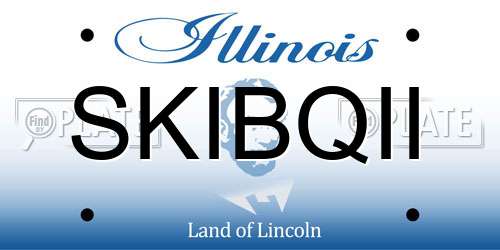 SKIBQII Illinois License Plate