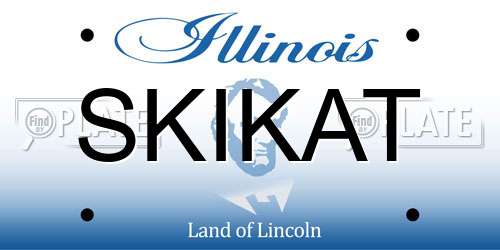 SKIKAT Illinois License Plate