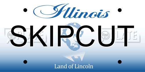 SKIPCUT Illinois License Plate