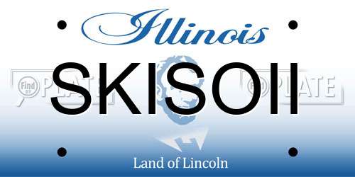 SKISOII Illinois License Plate