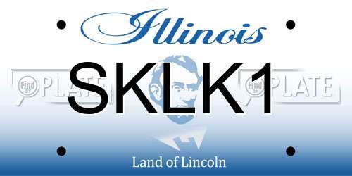 SKLK1 Illinois License Plate