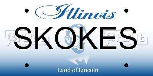 SKOKES Illinois License Plate