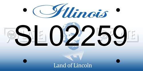 SL02259 Illinois License Plate