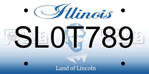 SL0T789 Illinois License Plate