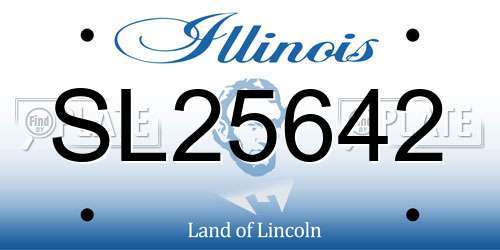 SL25642 Illinois License Plate