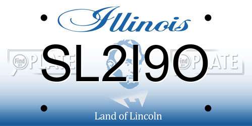 SL2I9O Illinois License Plate