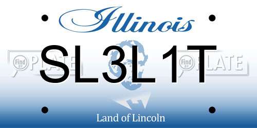 SL3L1T Illinois License Plate