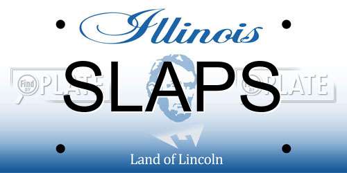 SLAPS Illinois License Plate