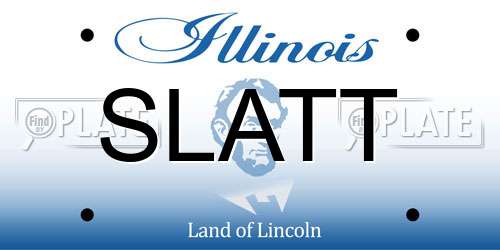 SLATT Illinois License Plate