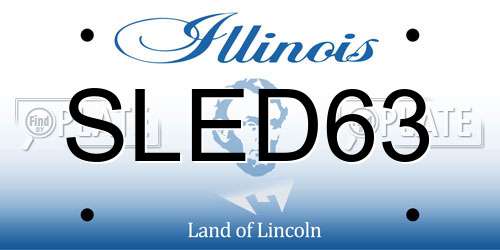 SLED63 Illinois License Plate