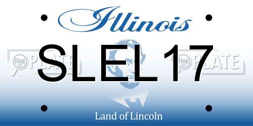 SLEL17 Illinois License Plate