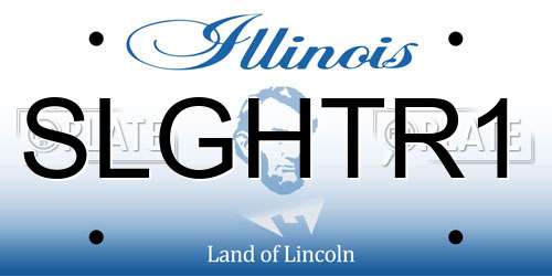 SLGHTR1 Illinois License Plate