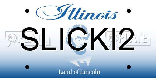 SLICKI2 Illinois License Plate