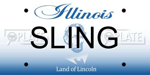 SLING Illinois License Plate