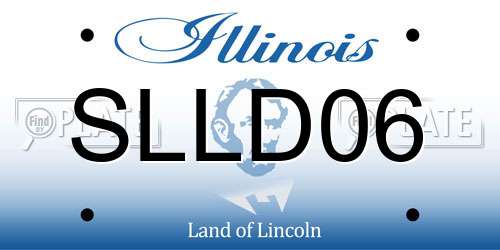 SLLD06 Illinois License Plate