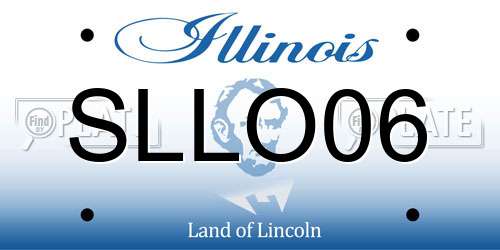 SLLO06 Illinois License Plate