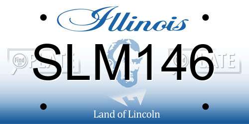 SLM146 Illinois License Plate