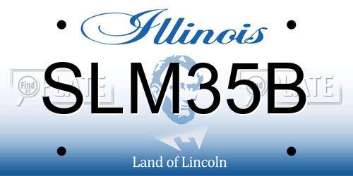 SLM35B Illinois License Plate