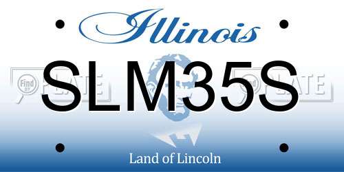 SLM35S Illinois License Plate