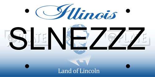 SLNEZZZ Illinois License Plate