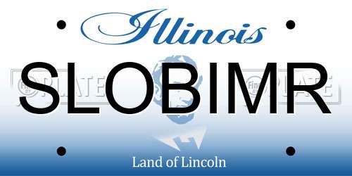 SLOBIMR Illinois License Plate