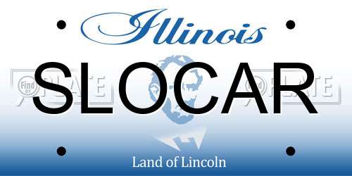 SLOCAR Illinois License Plate