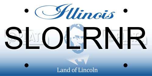 SLOLRNR Illinois License Plate