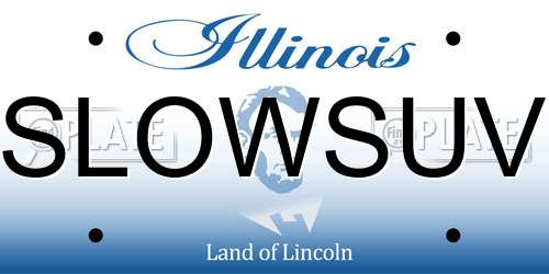 SLOWSUV Illinois License Plate
