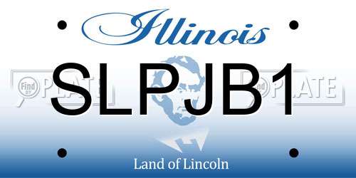 SLPJB1 Illinois License Plate