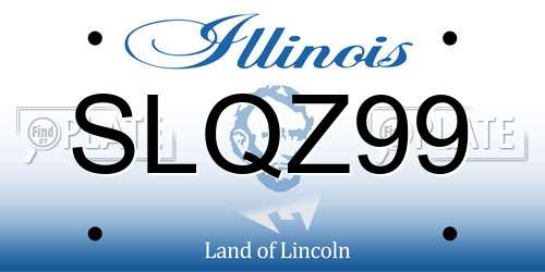 SLQZ99 Illinois License Plate