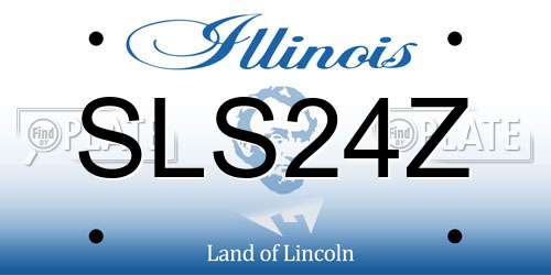 SLS24Z Illinois License Plate