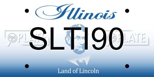 SLTI90 Illinois License Plate
