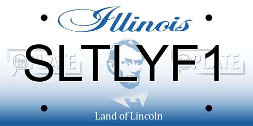 SLTLYF1 Illinois License Plate