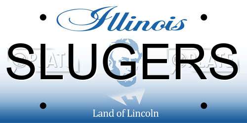 SLUGERS Illinois License Plate