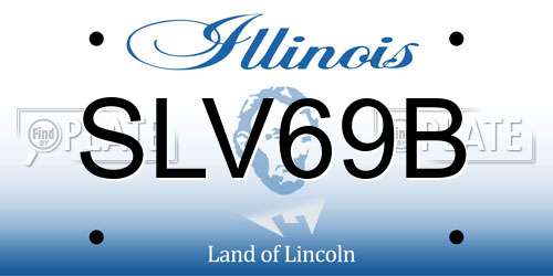 SLV69B Illinois License Plate