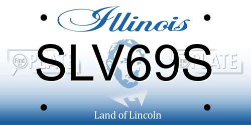 SLV69S Illinois License Plate