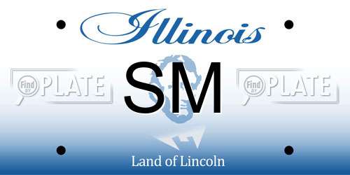 SM Illinois License Plate